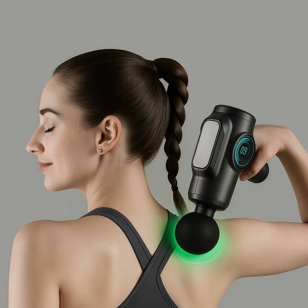 Pistolet de Massage Pro – Récupération Intelligente & Détente Ciblée